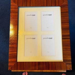 Collage Picture Frames from Mahogany Grandinroad Wood: Holds Four 4X6 Photos